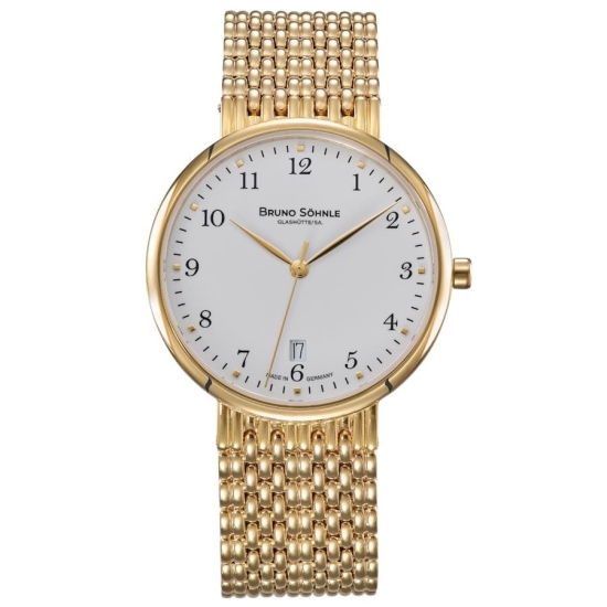 Bruno Söhnle Glashütte Herrenuhr Nabucco Datum Saphirglas 17-33228-922