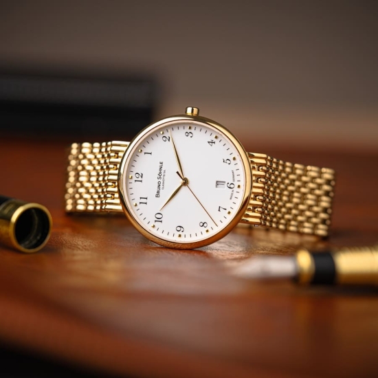 Preview: Bruno Söhnle Glashütte Herrenuhr Nabucco Datum Saphirglas 17-33228-922