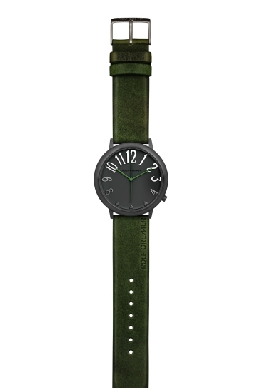Rolf Cremer Damenuhr Jumbo II 50mm Groß Grün Schwarz 495095