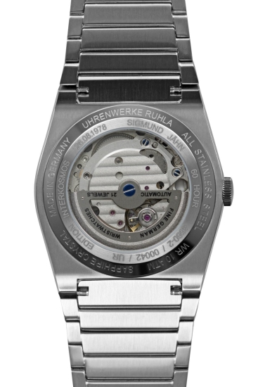 Preview: Ruhla Herrenuhr Automatik Space Control Saphirglas Datum 40mm 4660M-2