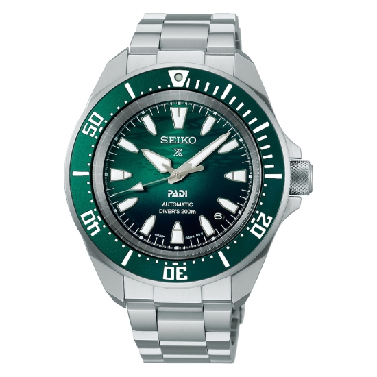 Seiko Prospex Herrenuhr Automatik Taucher PADI Datum Grün SRPL53K1