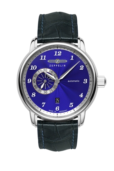 Zeppelin Herrenuhr Automatik Saphirglas Datum Leder 8604-3
