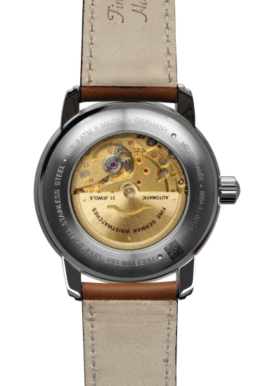Zeppelin Herrenuhr Méditerranée Automatik Tag Datum Leder Blau 9664-3