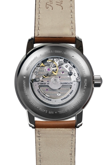 Zeppelin Herrenuhr Méditerranée Automatik Leder Braun 9666-5