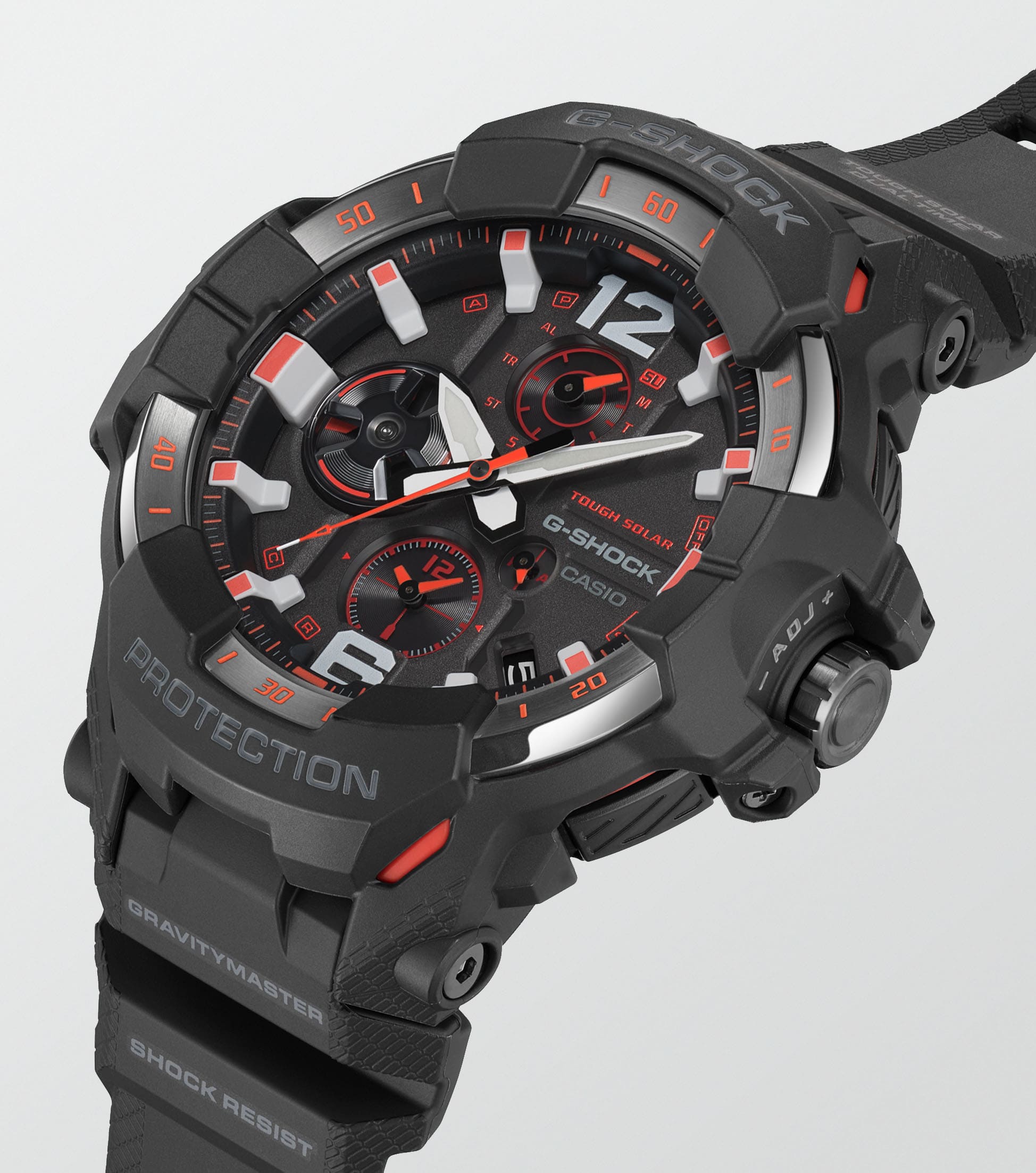 Casio G SHOCK Pro Uhr Gravitymaster Solar Schwarz Orange GR B300 1A4ER