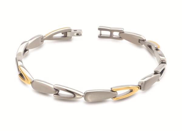 Boccia Titanium Titan Damen Armband Bicolor 20cm 03033-02