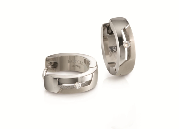 Boccia Titanium Damen Ohrringe Creolen Titan 14,5mm 05045-03