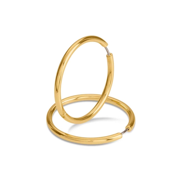 Boccia Titanium Ohrringe Creolen Titan 39mm Goldfarben 05070-02