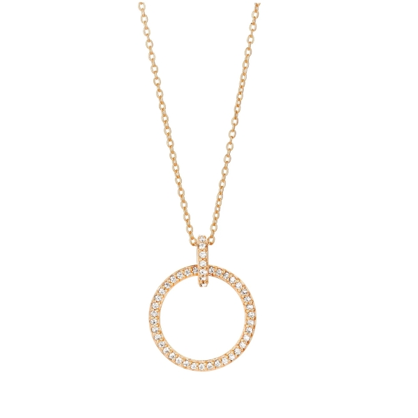 Spirit Icons Halskette 925 Silber Rosé 45cm Kreis 10014-45