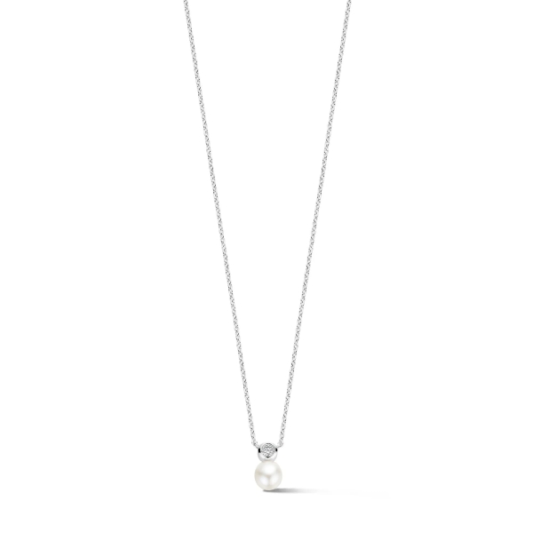 Spirit Icons Damen Halskette 925er Silber Perle 45cm 11461-45