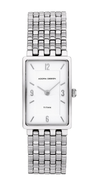 Adora Damenuhr Titan Titanium Quarz Rechteckig AD8493