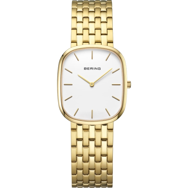 Bering Damenuhr Edelstahl Quarz Saphirglas Goldfarben 12526-734