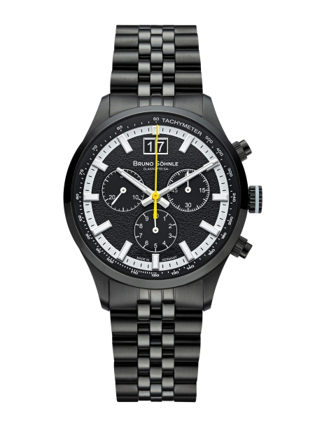 Bruno Söhnle Glashütte Herrenuhr Turin Chronograph Schwarz 17-73229-740