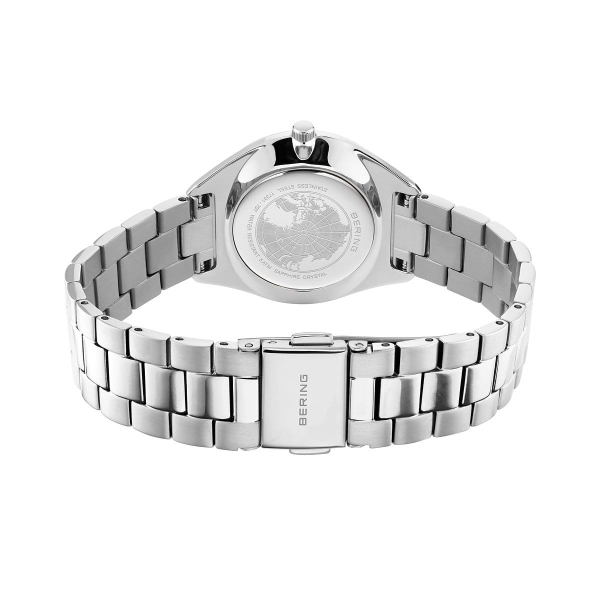 Bering Damenuhr Solar Edelstahl Saphirglas Flach 31mm 17331-707