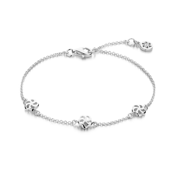 Spirit Icons Damen Armband 925 Silber Blüten 19cm 20721