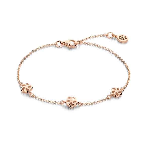 Spirit Icons Damen Armband 925 Silber Rosé Blüten 19cm 20724