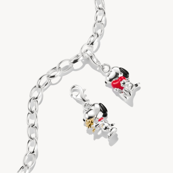THOMAS SABO x Peanuts™ Snoopy and Woodstock Friends Charm 925 Silber 2228-427-7