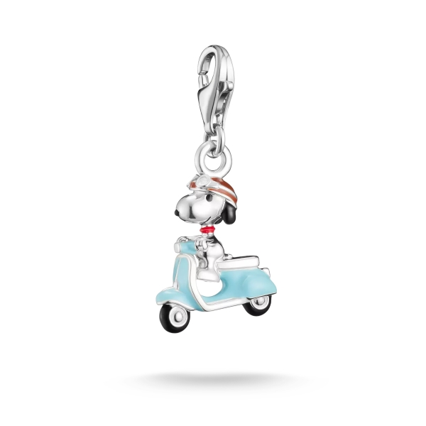 THOMAS SABO x Peanuts™ Charm Snoopy auf Vespa 925 Silber 2243-664-7