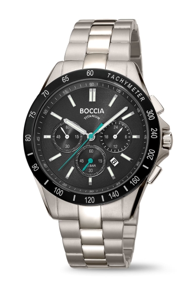 Boccia Titanium Herrenuhr Chrono Datum 41mm 10BAR 3733-03