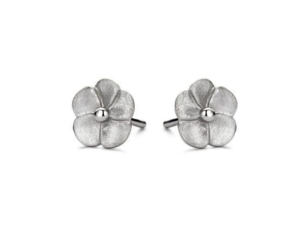 Spirit Icons Damen Ohrringe Ohrstecker 925 Silber Blume 40391
