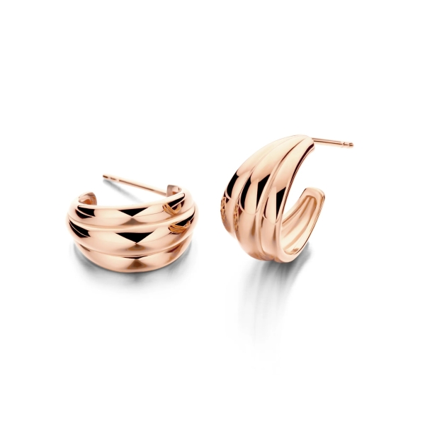 Spirit Icons Damen Ohrringe Steckcreole 925er Silber Rosé 42524