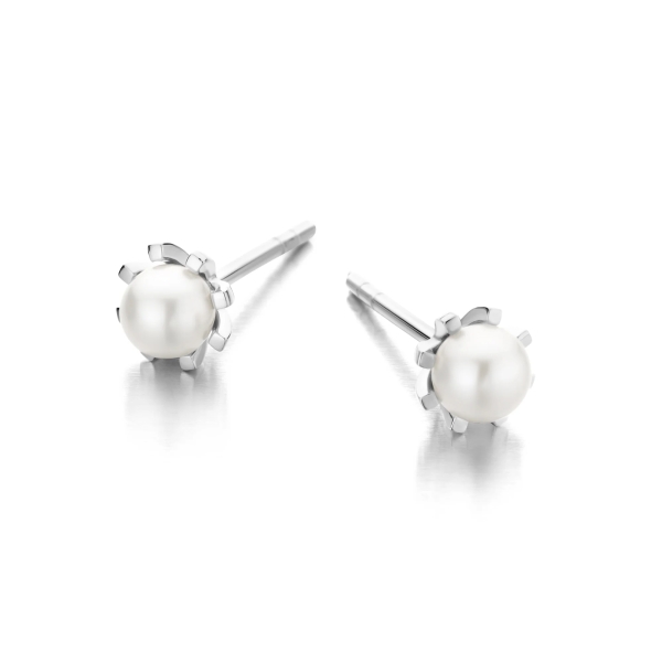 Spirit Icons Damen Ohrringe Ohrstecker 925 Silber Perle 42561