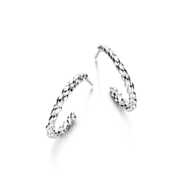 Spirit Icons Damen Ohrringe Steckcreole 925er Silber 21mm 42741