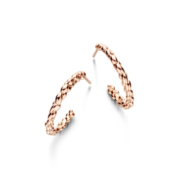 Spirit Icons Damen Ohrringe Steckcreole 925er Silber Rosé 21mm 42744