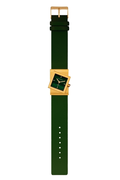 Rolf Cremer Damenuhr Turn S Stone Malachite Grün Goldfarben 507786
