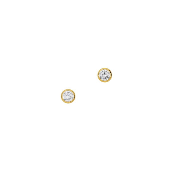 CEM Damen Ohrringe Ohrstecker 585er Gelbgold Zirkonia 3mm 6-119459-001