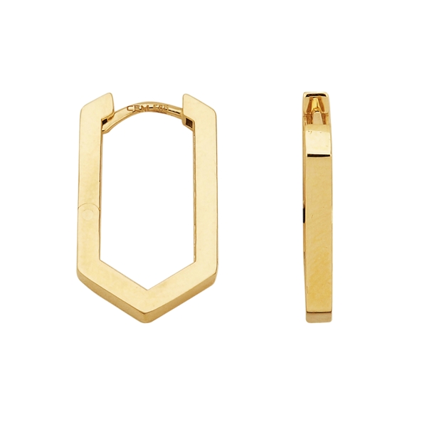 CEM Damen Ohrringe Creolen 585er Gold poliert 6-212958-001