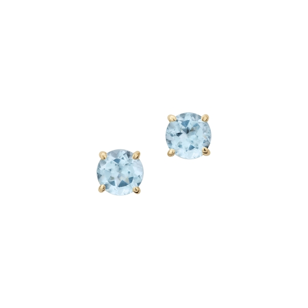 CEM Damen Ohrringe Ohrstecker 585er Gelbgold Blautopas 6-213212-001