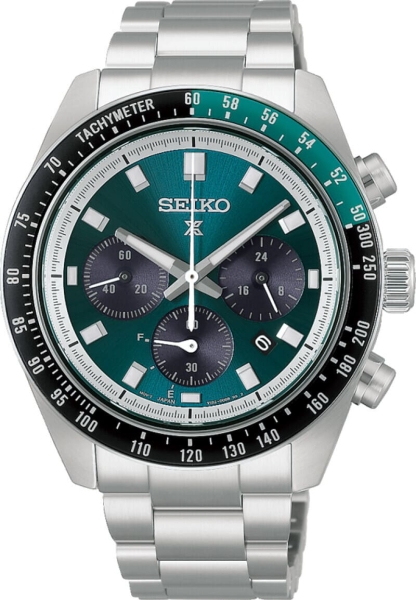 Seiko Prospex Uhr Speedtimer Solar Chronograph Saphirglas Grün HBJ003P1