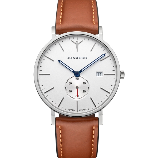 Junkers Dessau Herrenuhr Saphirglas Datum Leder 40mm 967.02.03