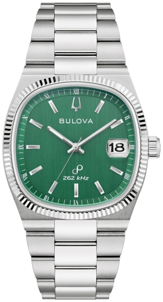 Bulova Herrenuhr SUPER SEVILLE Datum Saphirglas Grün 96B439