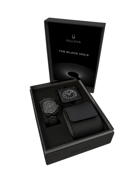 Bulova Herrenuhr Lunar Pilot "Black Hole" Chrono Schwarz Limited 98A335