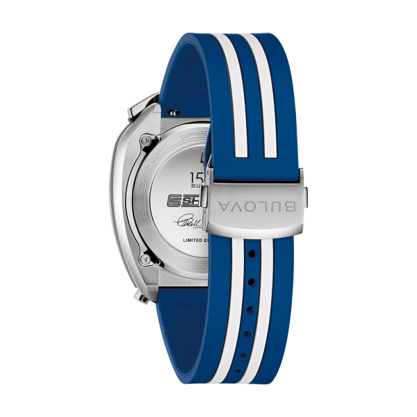 Bulova Herrenuhr SHELBY® Racer Chrono Saphirglas Blau Limited Edition 98B452