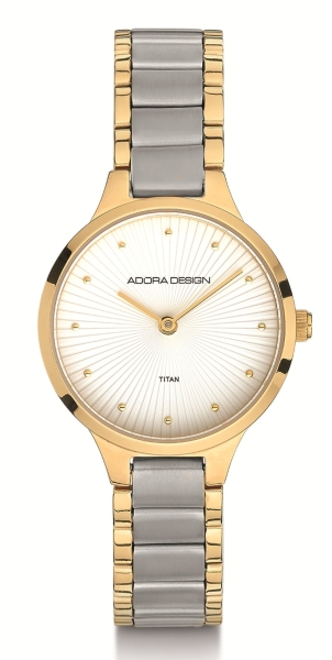 Adora Damenuhr Titan Titanium Quarz Bicolor 28mm AD8827