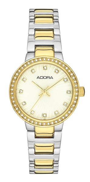 Adora Damenuhr Edelstahl Quarz Bicolor 28mm AT5826