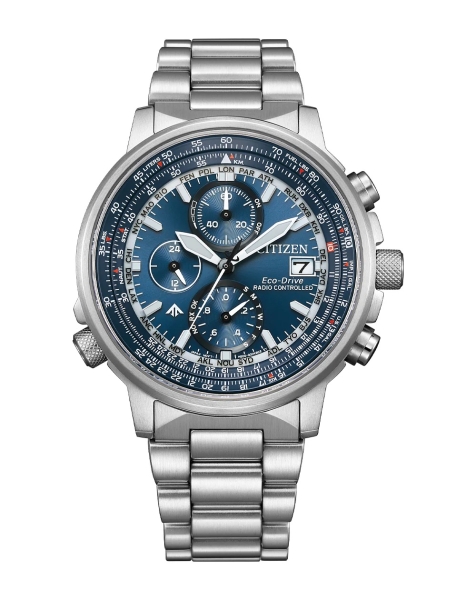 Citizen Promaster Herrenuhr Funkuhr Solar Saphirglas Blau AT8300-58L