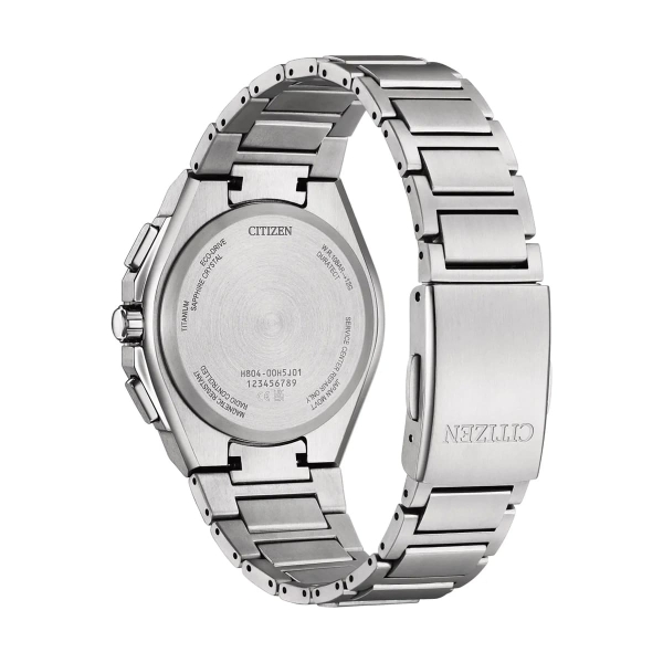 Citizen Herrenuhr Funkuhr Solar Titan Saphirglas Schwarz 10BAR AT8390-55E