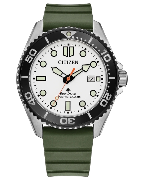 Citizen Herrenuhr Promaster Solar Saphirglas Datum Grün BN0265-00A