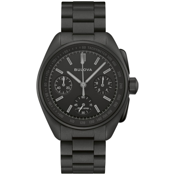 Bulova Herrenuhr Lunar Pilot "Black Hole" Chrono Schwarz Limited 98A335
