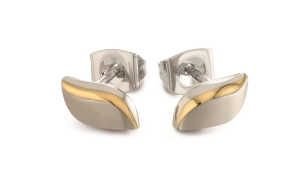 Boccia Titanium Ohrringe Ohrstecker Titan Bicolor 05044-02