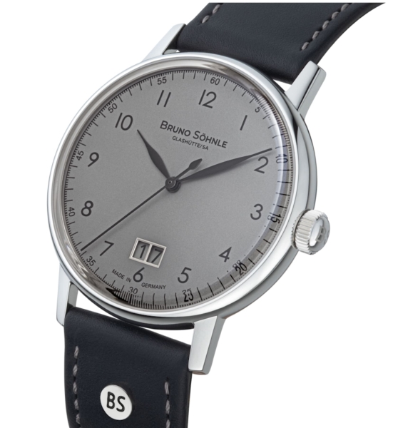 Bruno Söhnle Glashütte Herrenuhr Bergamo Big Saphirglas Leder 17-13234-831
