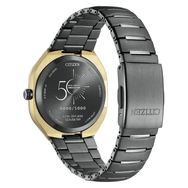 Citizen PHOTON Herrenuhr Titan Solar Saphirglas Limited Grau BJ6569-59X