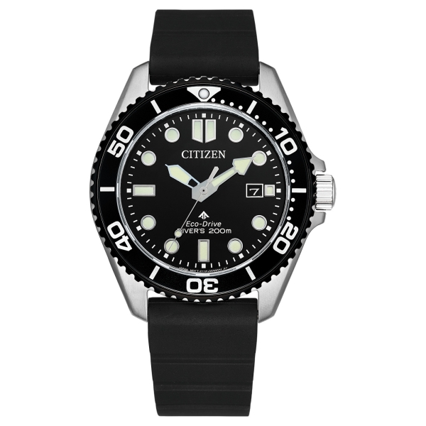 Citizen Herrenuhr Promaster Solar Saphirglas Datum Schwarz BN0266-07E