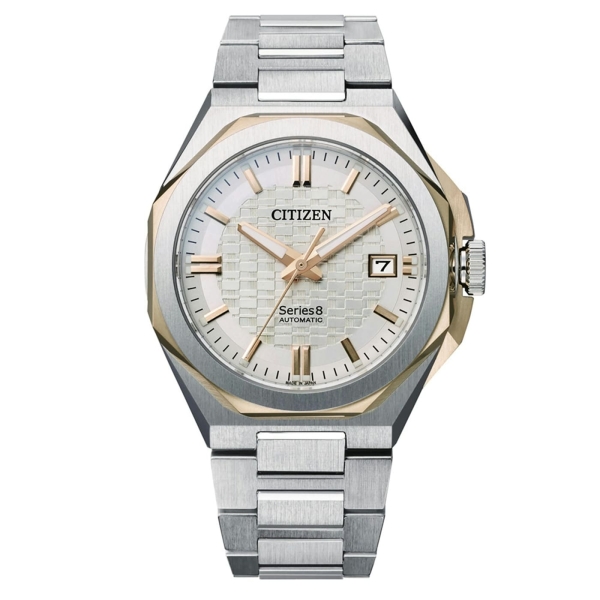 Citizen Herrenuhr Automatik Series 8 Bicolor Edelstahl Saphirglas NB6084-50A