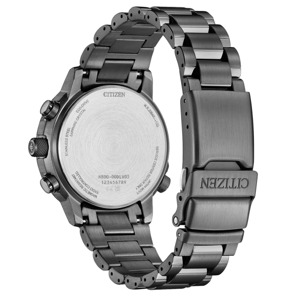 Citizen Promaster Herrenuhr Funkuhr Solar Saphirglas Grau Grün AT8304-57W