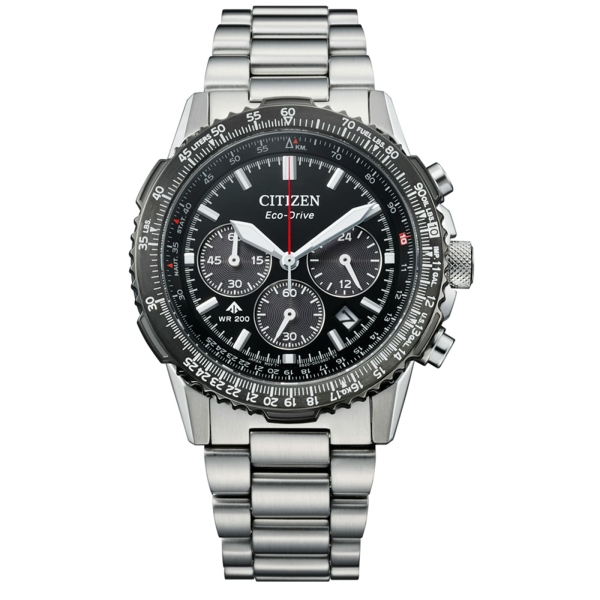 Citizen Promaster Herrenuhr Solar Chrono Saphirglas 20BAR Schwarz CA4664-60E